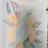 Рисунок "Ракета рисовашек"