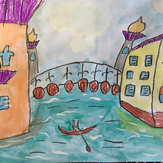Рисунок "Венеция" на конкурс "Конкурс творческого рисунка “Свободная тема-2019”"
