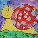 Рисунок "улитка Эвелинка" на конкурс "Конкурс детского рисунка "В гостях у сказки""