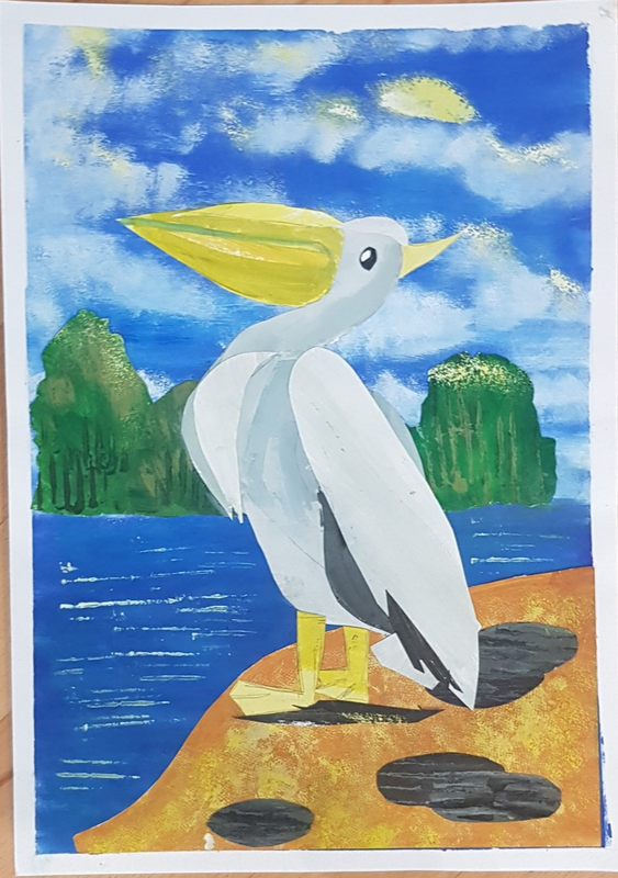 Детский рисунок - Пеликаша