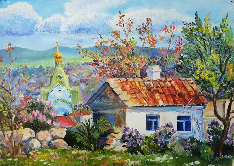 Детский рисунок - Краски природы