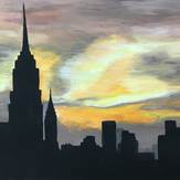 Рисунок "Вечерняя Москва" на конкурс "Конкурс детского рисунка “Города - 2018” вместе с Erich Krause"
