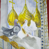 Рисунок "Голубь символ мира" на конкурс "Конкурс творческого рисунка “Свободная тема-2021”"