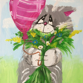 Рисунок "Цветы для мамы" на конкурс "Конкурс детского рисунка "Женский день - 2018""