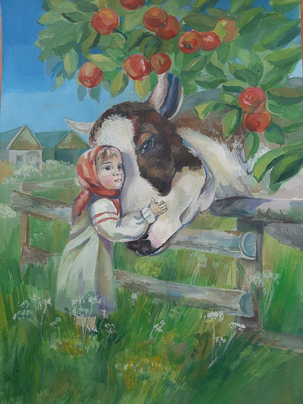 Детский рисунок - Моя Зіронька