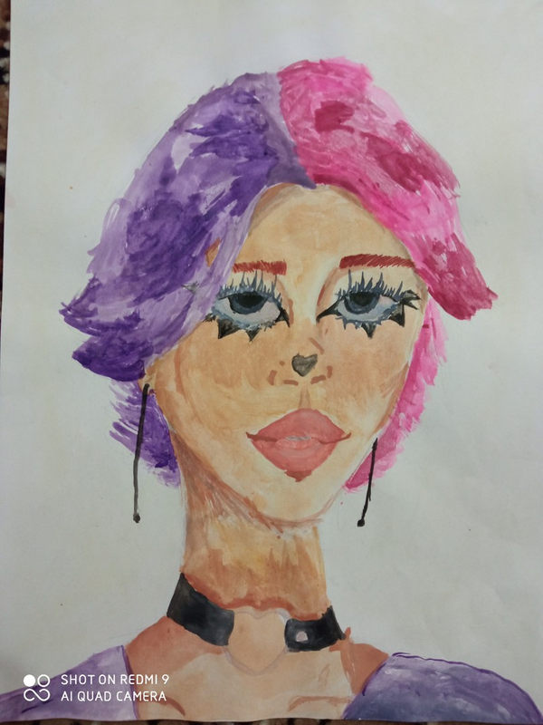 Детский рисунок - Подруга