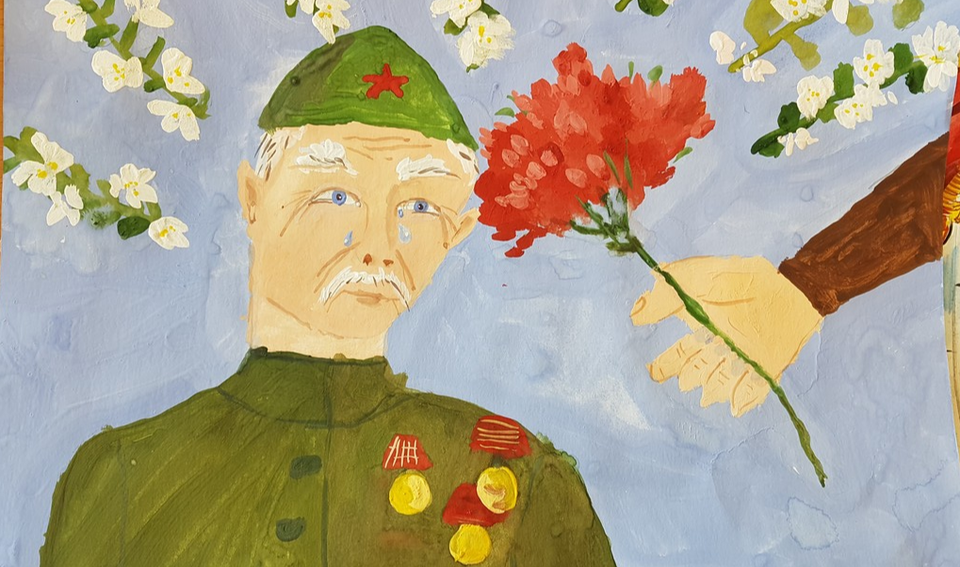 Детский рисунок - Праздник со слезами на глазах