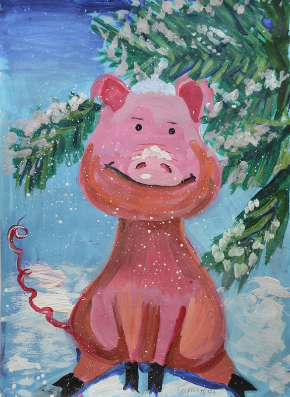 Детский рисунок - Непоседа