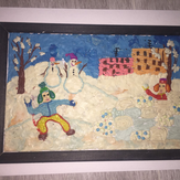 Рисунок "Зимние игры" на конкурс "Конкурс творческого рисунка “Свободная тема-2020”"