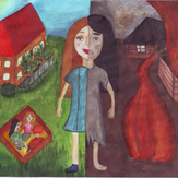 Рисунок "Жизнь во время и после войны" на конкурс "Конкурс детского рисунка “Великая Победа - 2019”"