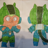Рисунок "Аллигатор Беа" на конкурс "Конкурс рисунка по игре Brawl Stars - “Биби и Беа: Герой или злодей?”"