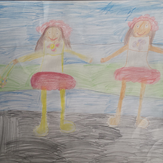 Рисунок "выступают подружки-хохотушки"