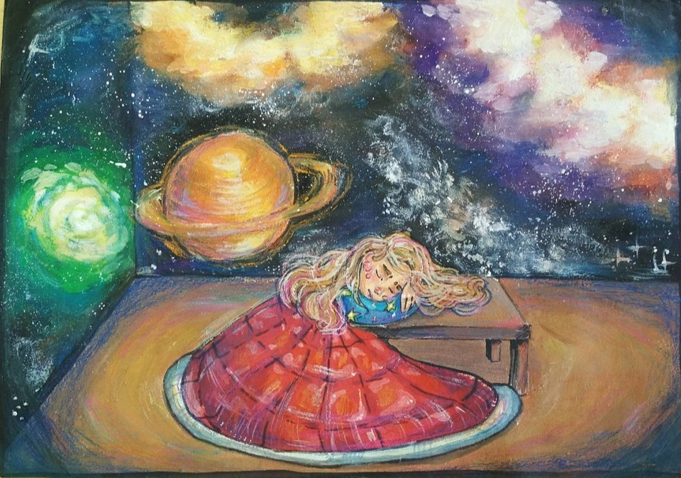 Детский рисунок - Сон