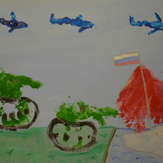 Рисунок "С Днем Защитника" на конкурс "Конкурс детского рисунка "Поздравление мужчинам - 2018""