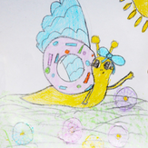 Рисунок "Новый домик для улитки" на конкурс "Домик для Эвелинки. Конкурс по 1-й серии «Летать»"