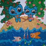 Рисунок "Котики вперёд"