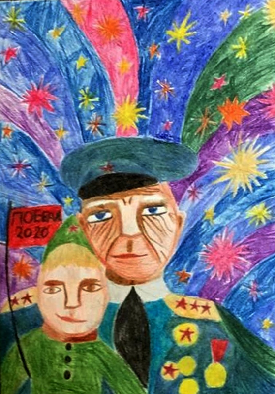 Детский рисунок - День Победы