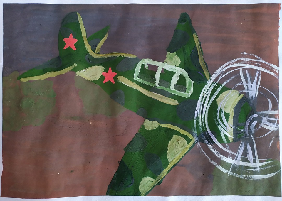 Детский рисунок - К победе