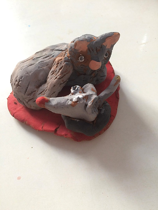 Детский рисунок - Кошки-мышки