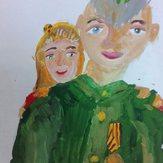 Рисунок "Я и мой прадедушка" на конкурс "Конкурс детского рисунка “День Победы - 2018”"