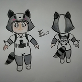 Рисунок "Полосатик" на конкурс "Конкурс рисунка по игре Brawl Stars - “Биби и Беа: Герой или злодей?”"