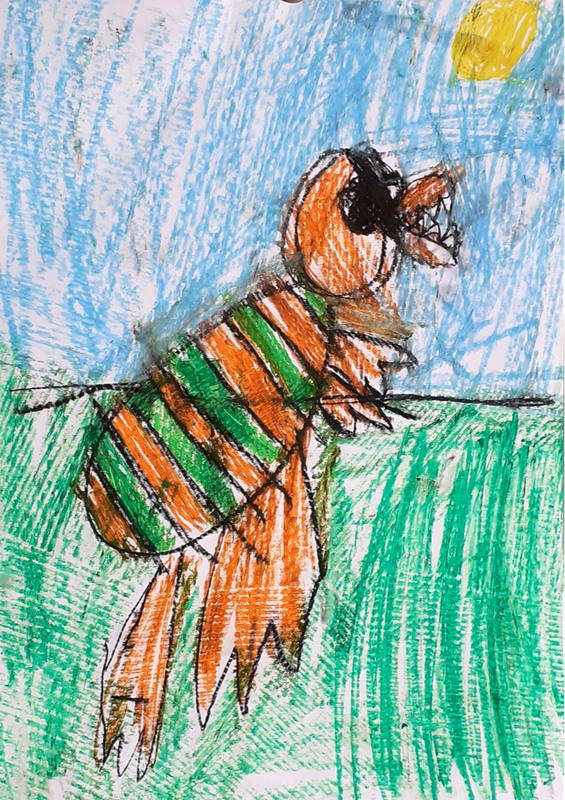 Детский рисунок - PARKASAURUS