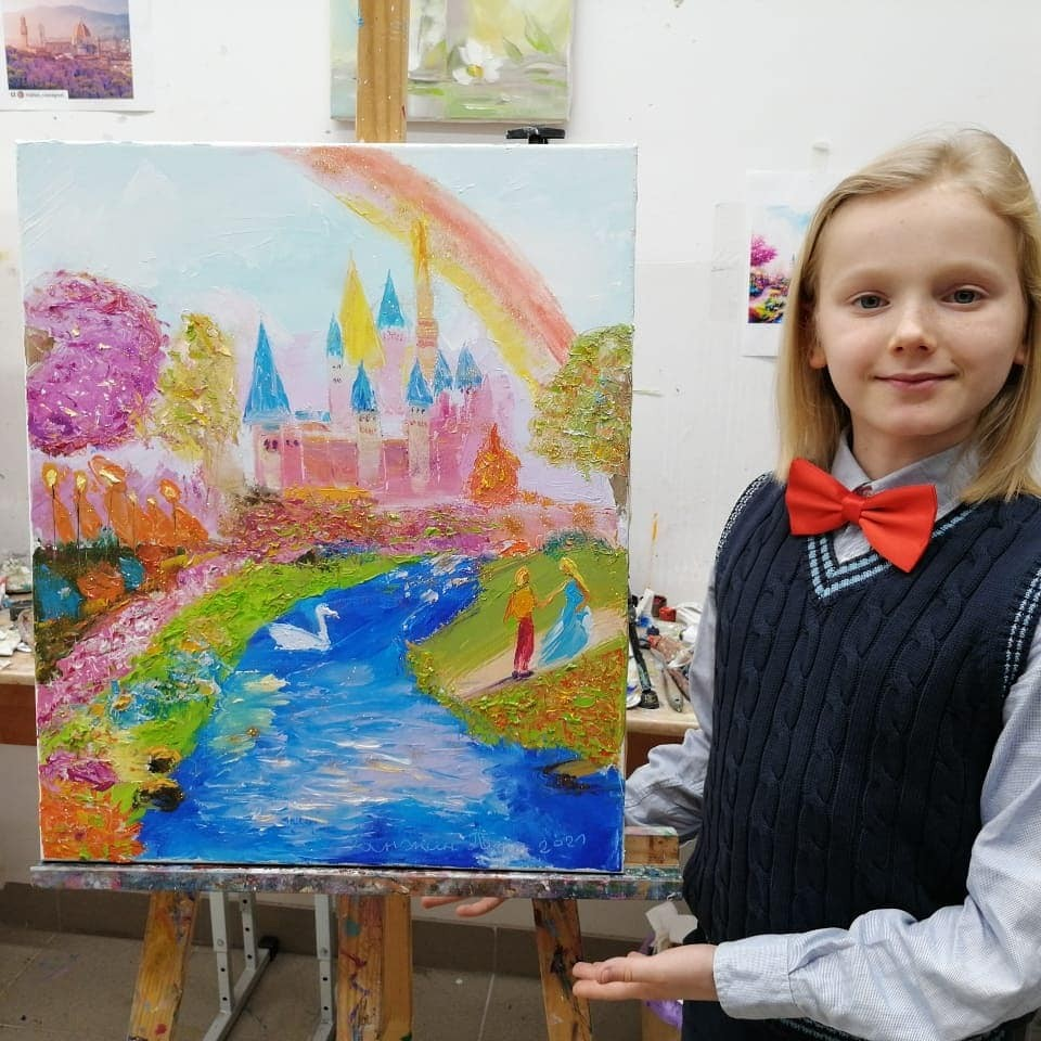 Детский рисунок - Сказочная страна