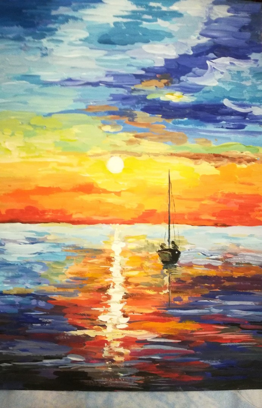 Детский рисунок - Море